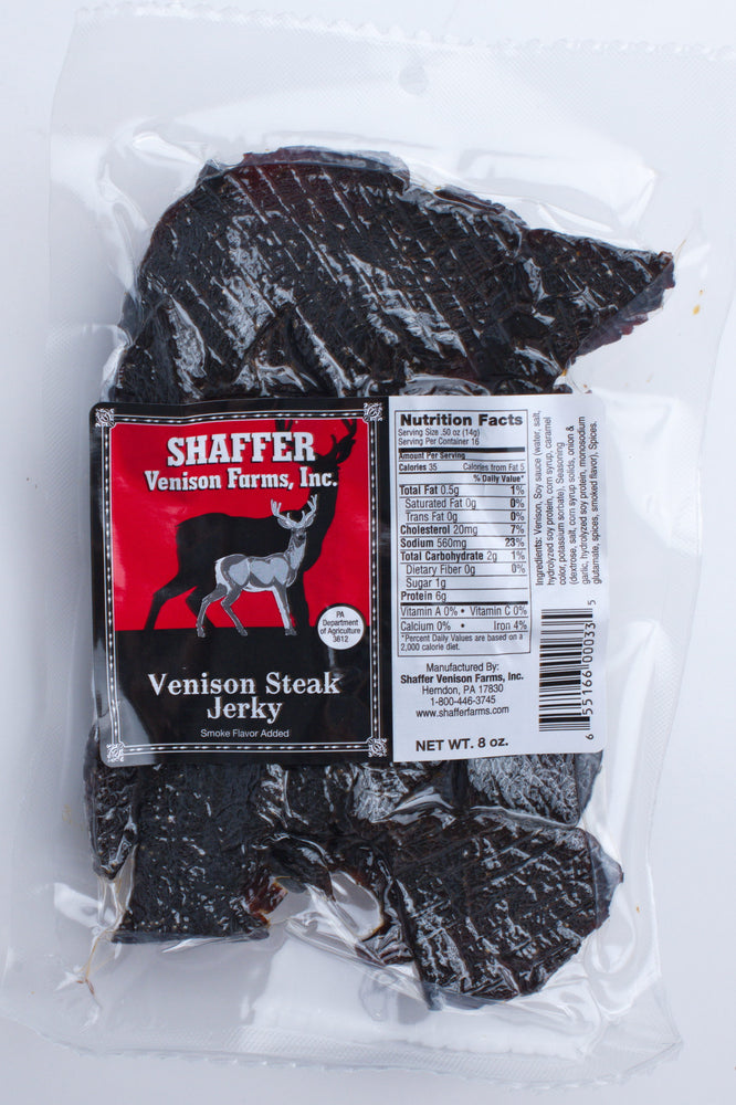 Hickory Smoked Venison Steak Jerky 8 oz