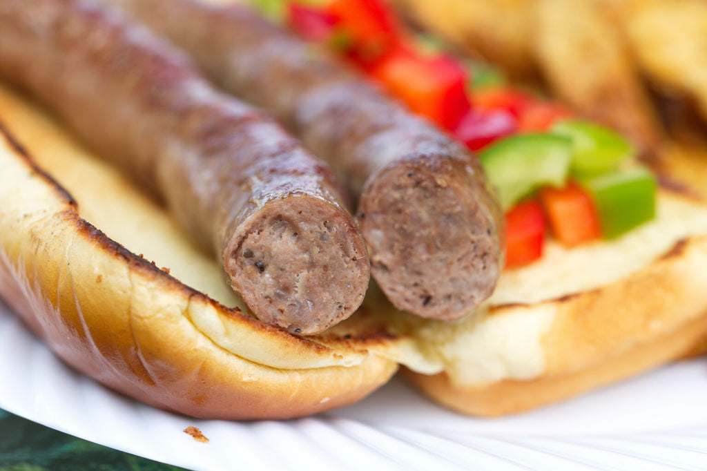 Fresh elk sausage