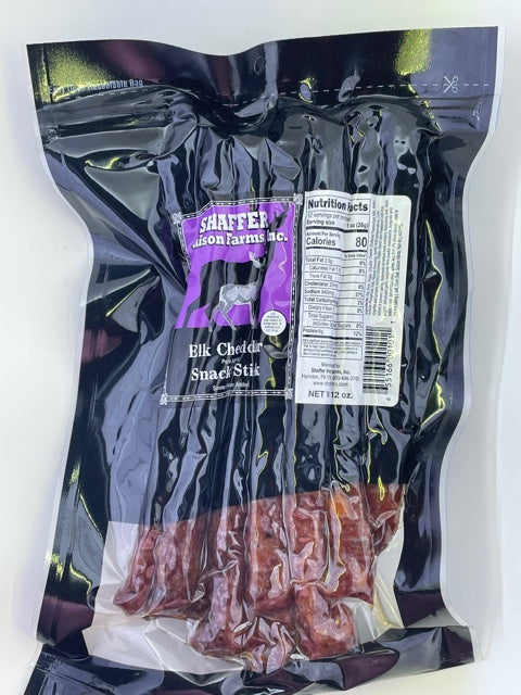 Elk Cheddar Snack Stick 12 oz Pack (12/pack)