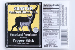 Pepper Venison Snack Stick 12 oz Pack (12/pack)